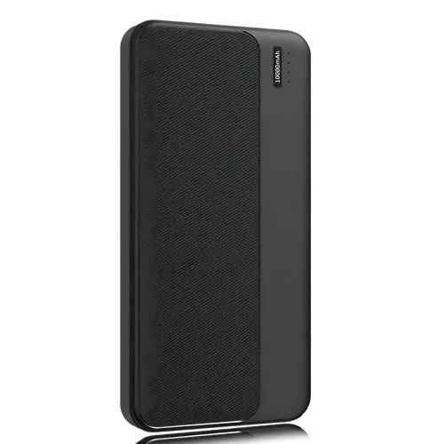 Повербанк РВ-01А, портативное зарядное, внешний аккумулятор Power Bank 10000mAh, 2 usb + type-c, 2.1 A, черный - фото 3