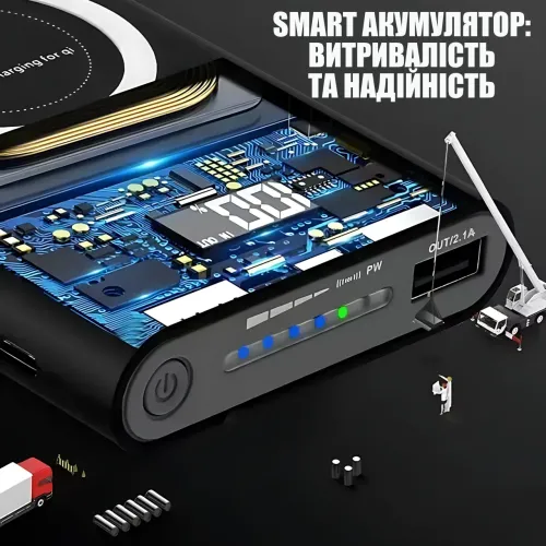 Power Bank 30000 мА·год із функцією швидкого й бездротового заряджання - фото 8