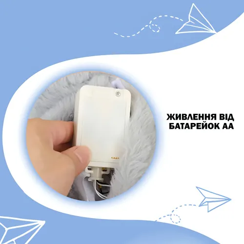 Заспокійлива м'яка іграшка-обіймашка видра нічник для сну з функцією дихання й підсвічування Сірий - фото 8