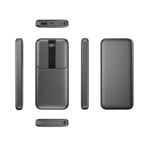 Портативный PowerBank RB-04 10000 мАч с быстрой зарядкой и цифровым дисплеем, черный - фото 2