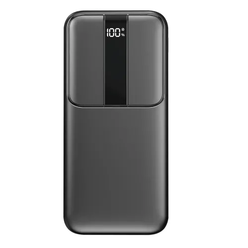 Портативный PowerBank RB-04 10000 мАч с быстрой зарядкой и цифровым дисплеем, черный - фото 3