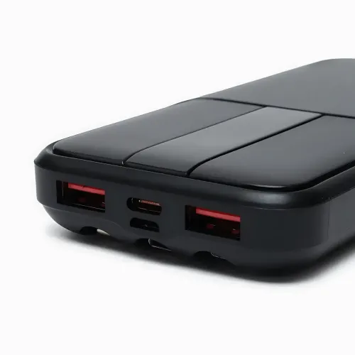 Портативный PowerBank RB-04 10000 мАч с быстрой зарядкой и цифровым дисплеем, черный - фото 6