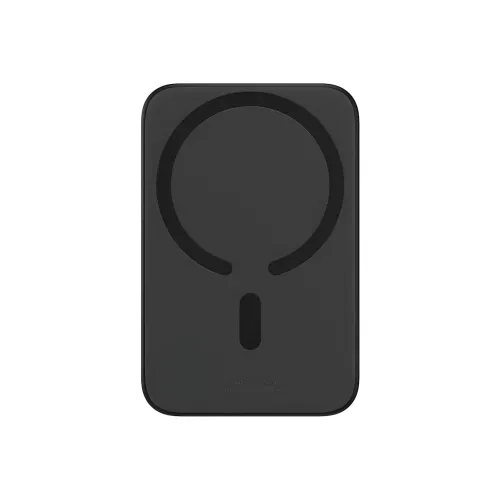 Портативный аккумулятор с беспроводной зарядкой PPCX 020001, power bank с индикацией заряда, черный - фото 3
