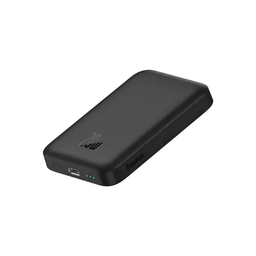 Портативный аккумулятор с беспроводной зарядкой PPCX 020001, power bank с индикацией заряда, черный - фото 6