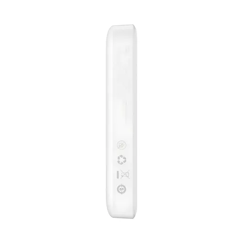 Портативный аккумулятор с беспроводной зарядкой PPCX 020002, power bank с индикацией заряда, белый - фото 7