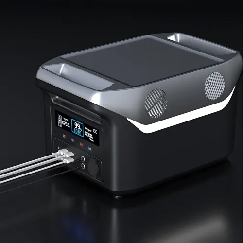 Портативная зарядная станция Sine Power 1000W 25.6V 30A с чистой синусоидой, фонариком и беспроводной зарядкой - фото 7
