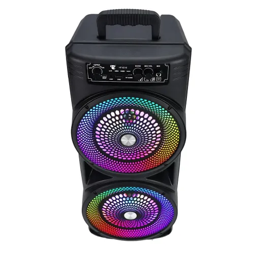Портативная акустика TTD-2807 с микрофоном,  пультом ДУ, Bluetooth и RGB-подсветкой - фото 2