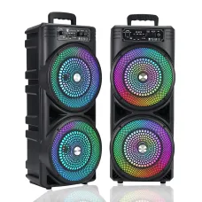 Портативная акустика TTD-2807 с микрофоном,  пультом ДУ, Bluetooth и RGB-подсветкой