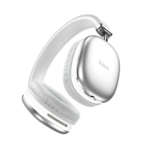 Bluetooth наушники HOCO W35 wireless headphones, беспроводная гарнитура с микрофоном, до 40 часов работы Серебристый - фото 4
