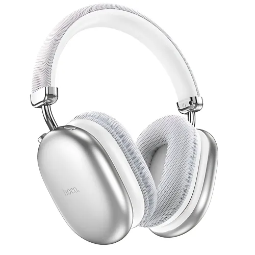Bluetooth наушники HOCO W35 wireless headphones, беспроводная гарнитура с микрофоном, до 40 часов работы Серебристый - фото 7