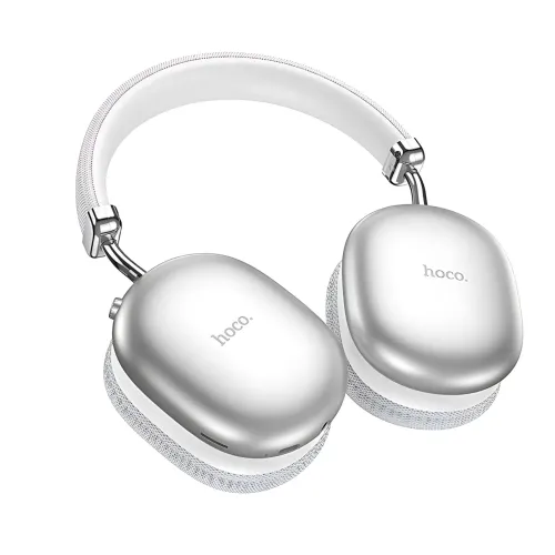 Bluetooth наушники HOCO W35 wireless headphones, беспроводная гарнитура с микрофоном, до 40 часов работы Серебристый - фото 8