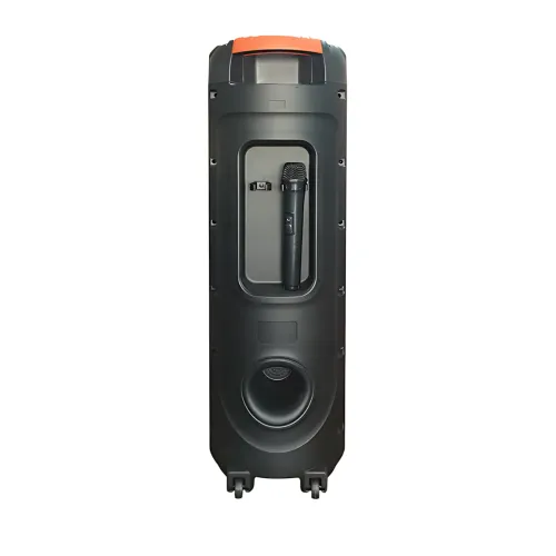 Беспроводная портативная колонка Bluetooth TTD-2810 с проводным микрофоном, 8,5'', 2х20 Вт, RGB - фото 4