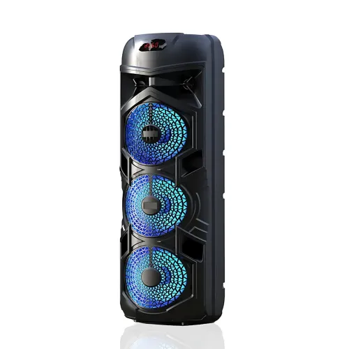 Беспроводная портативная колонка Bluetooth TTD-2810 с проводным микрофоном, 8,5'', 2х20 Вт, RGB - фото 3