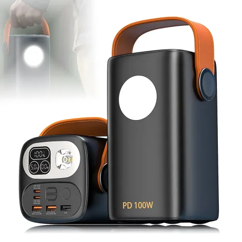 Power Bank REMAX Gutitan Series, 60000mAh, 22.5W PD+QC с двумя Type-C и фонариком