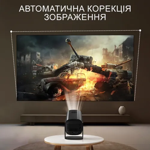 Мультимедийный смарт-проектор P30 MAX Black 2 в 1, с игровой приставкой и двумя джойстиками для видеоигр - фото 5
