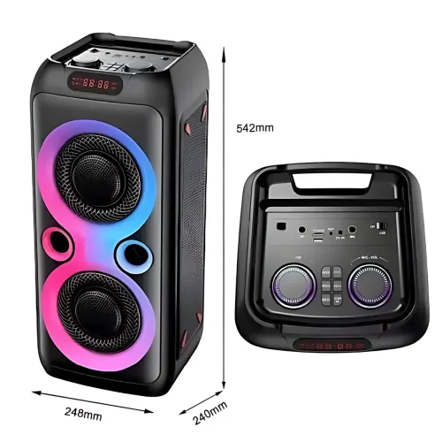 Портативна Bluetooth-колонка TTD-2809 8.52 з дротовим мікрофоном і RGB-підсвіткою - фото 9