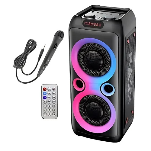 Портативна Bluetooth-колонка TTD-2809 8.52 з дротовим мікрофоном і RGB-підсвіткою - фото 10