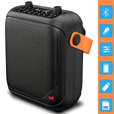 Портативная Bluetooth-колонка MONSTER MFS1, аккумуляторный караоке-динамик 24 Вт, FM/USB/TF/MIC