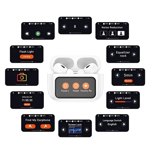 Беспроводные Bluetooth наушники HOCO EW72 в кейсе, с гарнитурой и LCD-дисплеем - фото 8