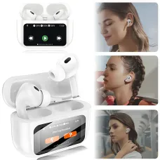 Беспроводные Bluetooth наушники HOCO EW72 в кейсе, с гарнитурой и LCD-дисплеем