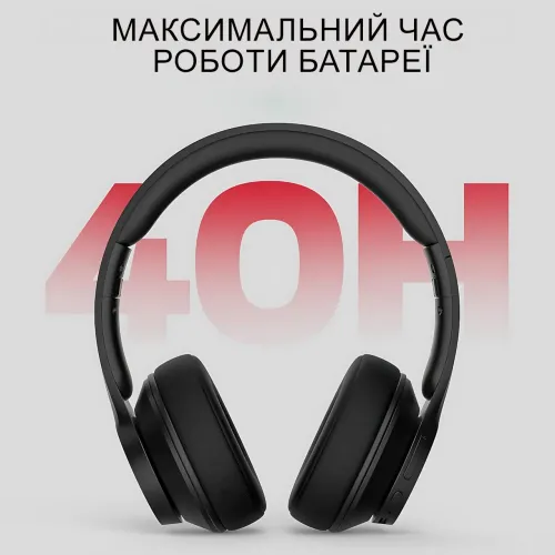 Накладні Bluetooth-навушники Monster Mission 100 з активним шумозаглушенням, ігрова гарнітура, чорний - фото 7