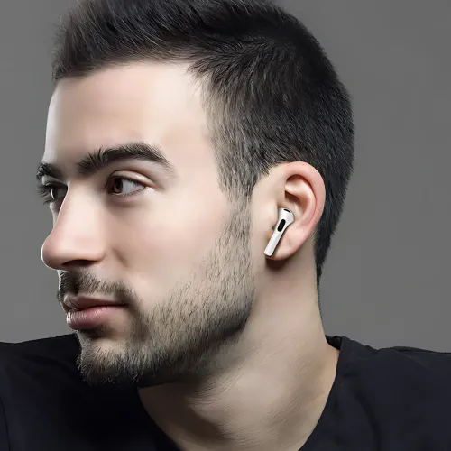 Bluetooth гарнитура HOCO EW76 True Wireless Stereo, беспроводные наушники с микрофоном, сенсорным управлением - фото 10