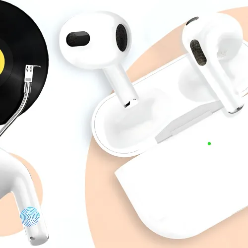 Bluetooth гарнитура HOCO EW76 True Wireless Stereo, беспроводные наушники с микрофоном, сенсорным управлением