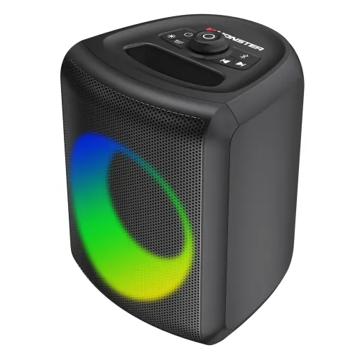 Bluetooth колонка Monster Musicbox 40W, мини динамик MS22150 – влагозащита IPX5, RGB подсветка, Li-Ion 2000мАч - фото 2