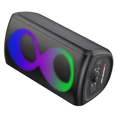 Monster Cycle MS22138, динамик с RGB-подсветкой, Bluetooth 5.1, 80 Вт, IPX4, АКБ 4000 мАч, с 2 микрофонами - фото 5