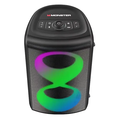 Monster Cycle MS22138, динамик с RGB-подсветкой, Bluetooth 5.1, 80 Вт, IPX4, АКБ 4000 мАч, с 2 микрофонами - фото 2