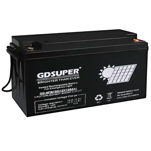 Гелиевый аккумулятор 12V 150AH GDSUPER, аккумулятор глубокого разряда GD-12V150AH ​​для аварийного освещения - фото 2