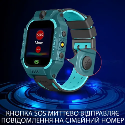 Детские умные часы 4G с GPS и LBS отслеживанием, кнопкой - SOS, камерой 8 Мп, игры, фонарик Фиолетовый - фото 5