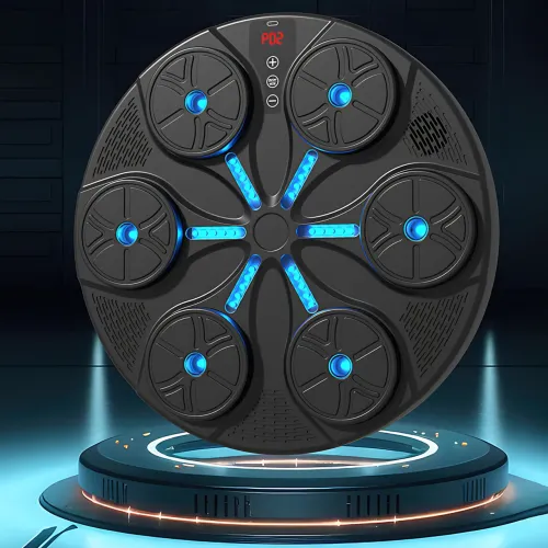 Боксерська мішень з RGB-підсвіткою і музикою — 350 мм, Bluetooth, LED-дисплей - фото 10