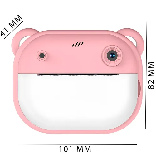 Детская цифровая камера мгновенной печати Children's Printing Camera Y600, 2 камеры, детская камера, розовый - фото 7