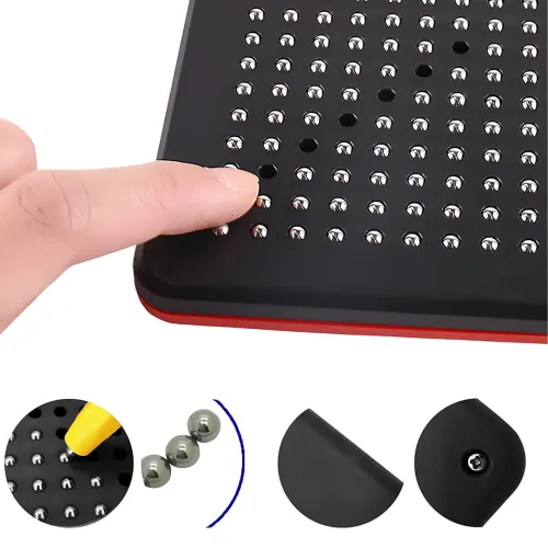 Магнитный планшет Magpad 1763-2, магнитная доска со стилусом для рисования магнитами, 714 магнитных шариков - фото 5