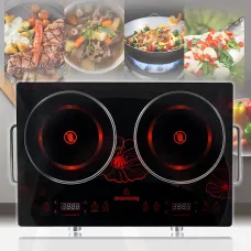 Настільна інфрачервона плита Crownberg CB-1327, 2 конфорки по 2000 Вт