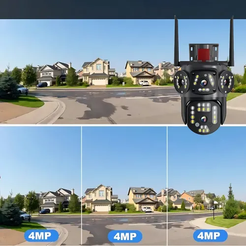 Уличная поворотная камера 3L-V30-WIFI с 2 объективами, наружное видеонаблюдение со звуком и датчиком движения - фото 3