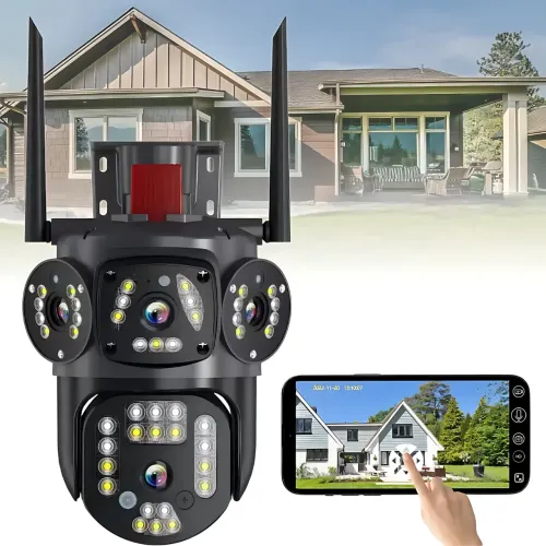 Уличная поворотная камера 3L-V30-WIFI с 2 объективами, наружное видеонаблюдение со звуком и датчиком движения - фото 8