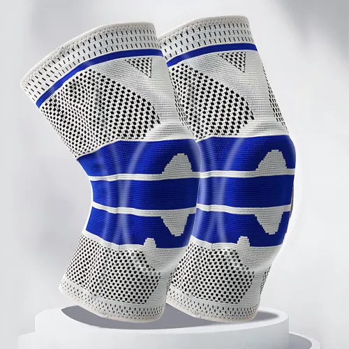 Активный бандаж коленного сустава, коленный ортез KNEE SUPPORT динамический бандаж с силиконовым кольцом - фото 9
