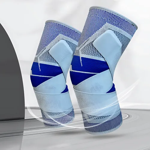 Активный бандаж коленного сустава, коленный ортез KNEE SUPPORT динамический бандаж с силиконовым кольцом - фото 10