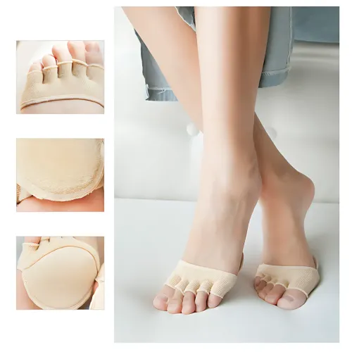 Ортопедичні напівноски для стоп Five-Finger Invisible Socks AND1017, роздільники пальців, шкарпетки від мозолів - фото 4