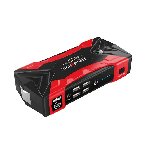 Пуско-зарядное устройство JUMPSTARTER QY33, 12 В, 99800 мАh, 500 А, фонарь, зарядка для телефона - фото 2
