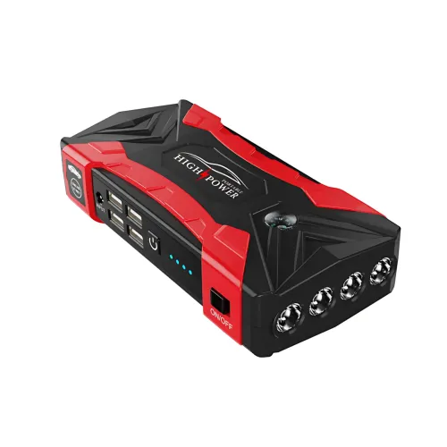Пуско-зарядное устройство JUMPSTARTER QY33, 12 В, 99800 мАh, 500 А, фонарь, зарядка для телефона - фото 3
