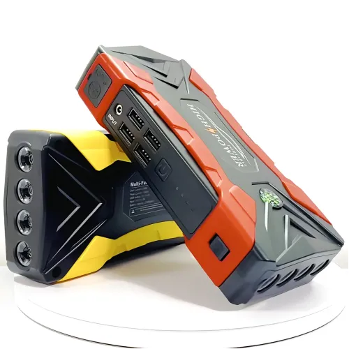 Пуско-зарядное устройство JUMPSTARTER QY33, 12 В, 99800 мАh, 500 А, фонарь, зарядка для телефона - фото 5
