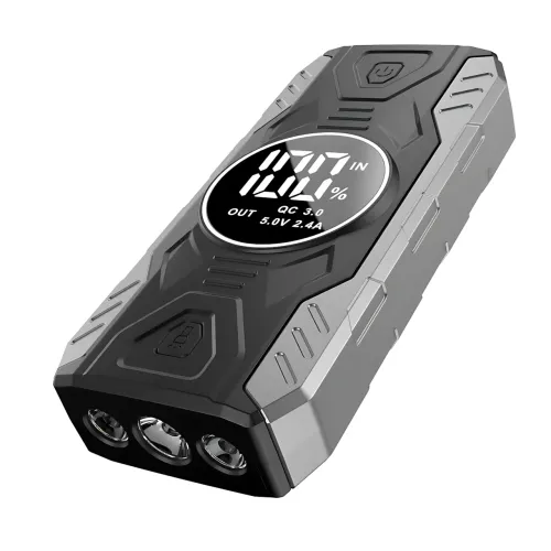 Пуско-зарядное устройство JUMPSTARTER QY19 – 11 900 мАч, с фонарем и цифровым дисплеем - фото 2
