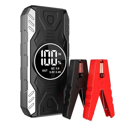 Пуско-зарядное устройство JUMPSTARTER QY19 – 11 900 мАч, с фонарем и цифровым дисплеем - фото 3