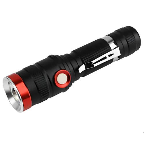 Фонарик ручной Bailong X-BAIL BL-736 T6, 1000 Лм – COB LED, Zoom, SOS, до 10 часов работы, черный - фото 6
