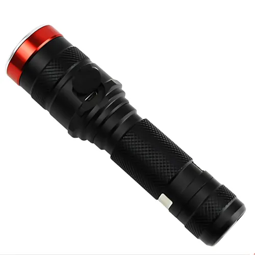 Фонарик ручной Bailong X-BAIL BL-736 T6, 1000 Лм – COB LED, Zoom, SOS, до 10 часов работы, черный - фото 4