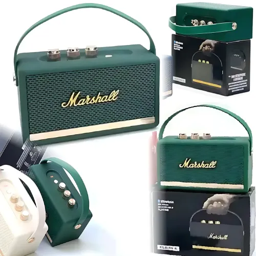Портативная колонка MARSHALL l Killburn W4 – 5 Вт, Bluetooth 5.1, FM-радио, TWS, до 5 часов работы Зеленый