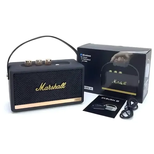 Портативная колонка MARSHALL l Killburn W4 – 5 Вт, Bluetooth 5.1, FM-радио, TWS, до 5 часов работы Красный - фото 9